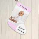 Search for baby first christmas stockings Baby girl