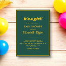 Search for gold frame baby shower invitations Simple