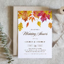 Search for fall shower wedding invitations Autumn