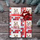 Search for english bulldog christmas wrapping paper Puppy