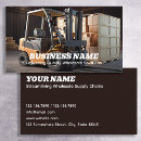 Search for logistics business cards Forklift