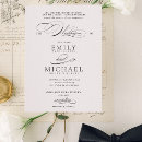 Search for black tie formal wedding invitations Elegant