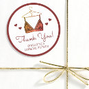 Search for lace bridal shower stickers Thank you