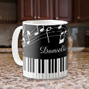 Search for musical notes mugs Piano