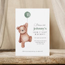 Search for teddy bear birthday invitations Green