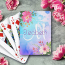 Search for floral playing cards Initial
