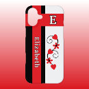 Search for red flower iphone cases Black