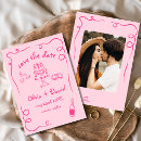Search for hot pink save the dates Whimsical