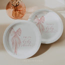 Search for ribbon plates Pink bow