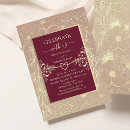 Search for burgundy wedding reception invitations Elegant