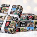 Search for black red wrapping paper Happy birthday