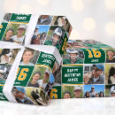 Search for green and yellow wrapping paper For kids