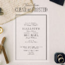 Search for black acrylic invitations Black and white