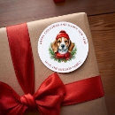 Search for beagle stickers Merry christmas