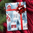 Search for christmas house wrapping paper Snowman