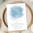 Search for heaven sent invitations Blue