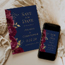 Search for burgundy gold save the dates Elegant