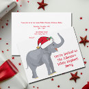 Search for white elephant christmas invitations Red
