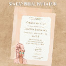 Search for spa day bridal shower invitations Girls