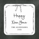 Search for happy new years eve stickers Black and white