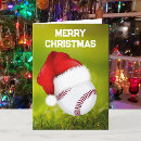 Search for santa baseball christmas cards Claus