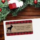 Search for flannel return address labels Red buffalo plaid