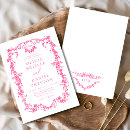 Search for hot pink wedding invitations Elegant