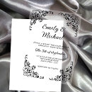 Search for black acrylic wedding invitations Transparent