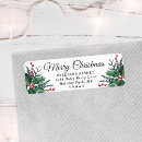 Search for winter foliage return address labels Vintage
