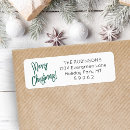 Search for brush script return address labels Elegant