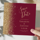 Search for red gold save the dates Elegant