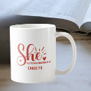 Search for strong red mugs For her