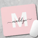 Search for decorated initials mousepads For her