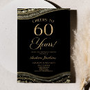 Search for black and gold 60th birthday invitations Cheers to 60 years