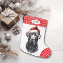 Search for black santa christmas stockings Labrador retriever