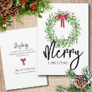 Search for watercolor painting christmas cards Red bow