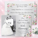 Search for 60th wedding anniversary invitations Silver