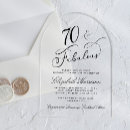 Search for 70th dinner birthday invitations Elegant