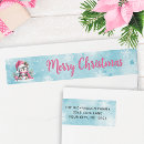 Search for pink snowflake return address labels Cute