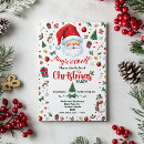 Search for love christmas invitations Watercolor
