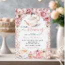 Search for is brewing baby girl shower invitations Tea party