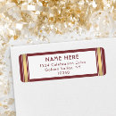Search for red stripe return address labels Chic