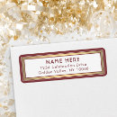 Search for classic red and white return address labels Chic