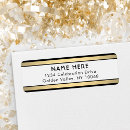 Search for black white stripe return address labels Elegant
