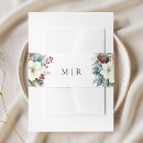Search for christmas wedding invitation belly bands Initials