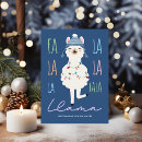 Search for fa la la la la christmas cards Llama
