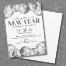 Search for disco ball seasonal invitations Black and white