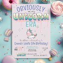 Search for funny unicorn invitations Rainbow