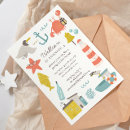 Search for sea animal party invitations Nautical