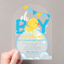 Search for rubber duck baby boy shower invitations Ducky